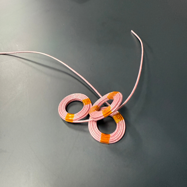 0,1 x 95 mm pfirsichrosa selbstklebende Kupferspule (10TS*3 YSWP-F)